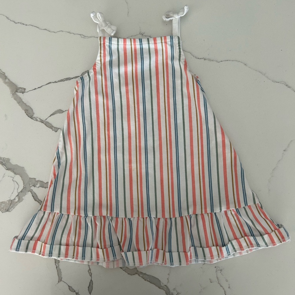 Carter’s striped dress size with bow straps 18m